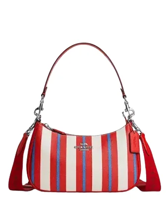 Vintage-inspired handbagsCoach Teri Shoulder Bag With Stripe Print