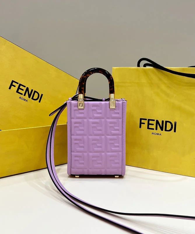 Designer bags with top handlesWF - Fendi Bags - 018