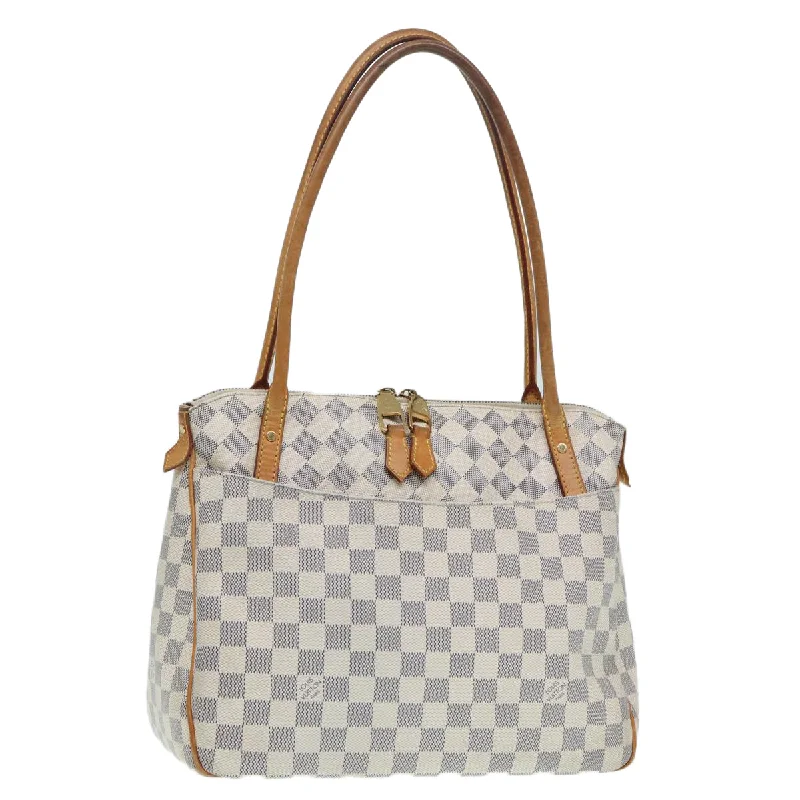 Best-selling designer bags 2025LOUIS VUITTON Damier Azur Figueri PM Shoulder Bag N41176 LV Auth 84977