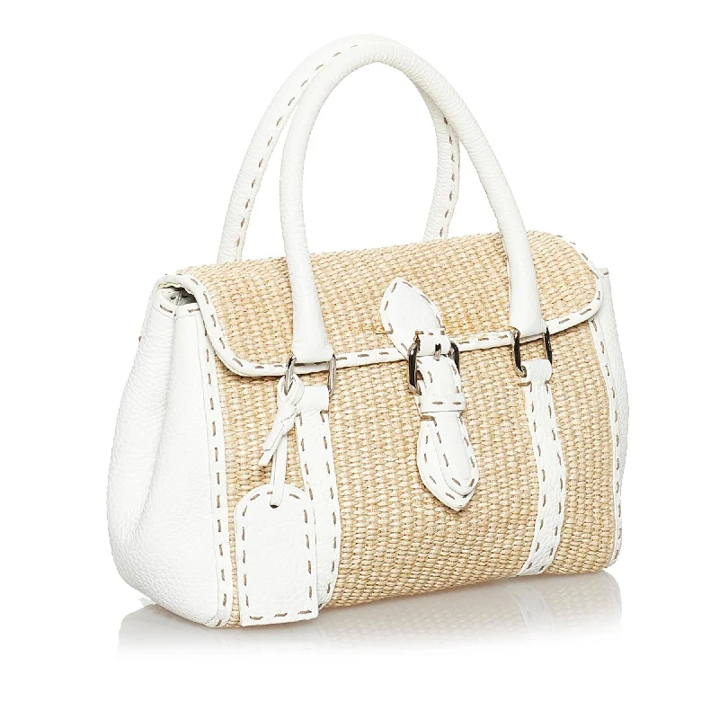 Best bags for weekend getawaysFendi Selleria Linda Raffia Handbag (SHG-29727)