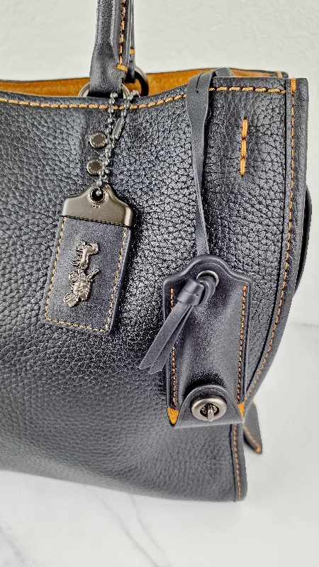 Crossbody bags for everyday useCoach 1941 Rogue 31 Bag in Black Pebble Leather Honey Suede Coach 38124