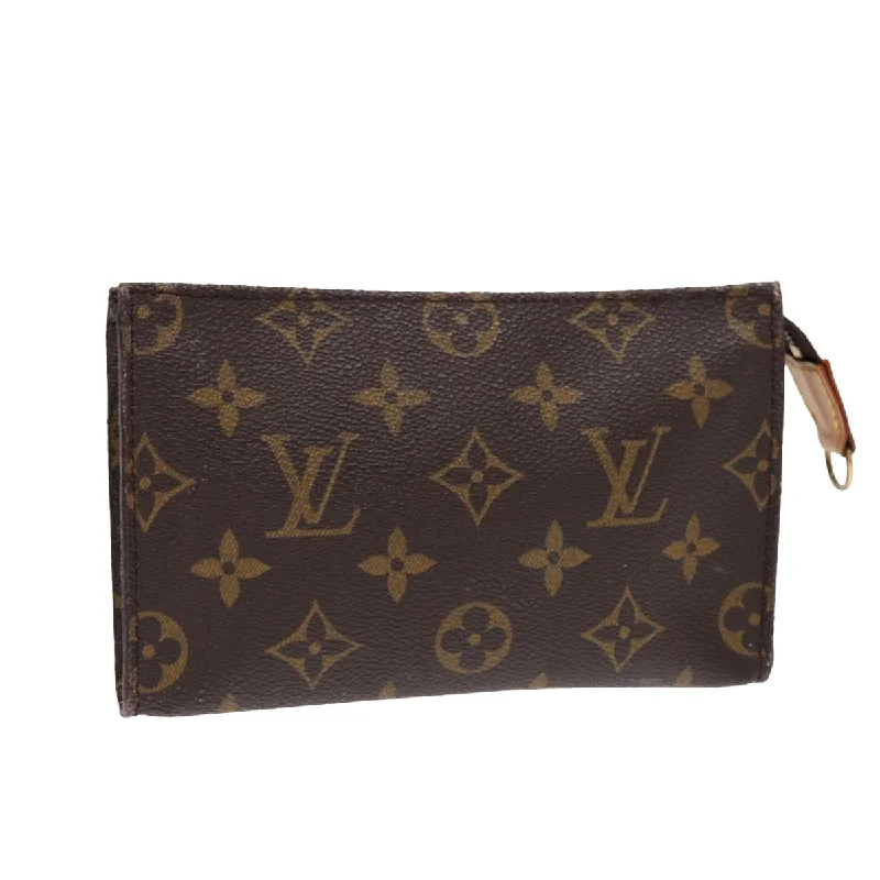 Stylish laptop bags for professionalsLOUIS VUITTON Monogram Bucket PM Accessory Pouch LV Auth 87448