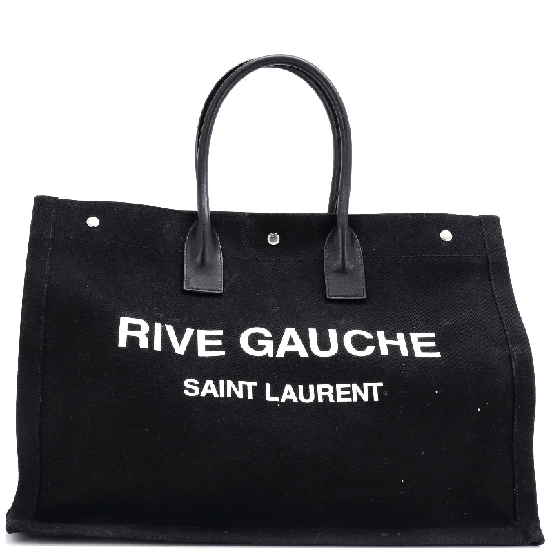 Designer bags with detachable strapsRive Gauche Shopper Tote Canvas Large