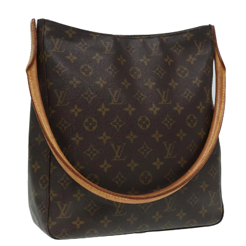 Eco-friendly tote bags for shoppingLOUIS VUITTON Monogram Looping GM Shoulder Bag M51145 LV Auth 87587