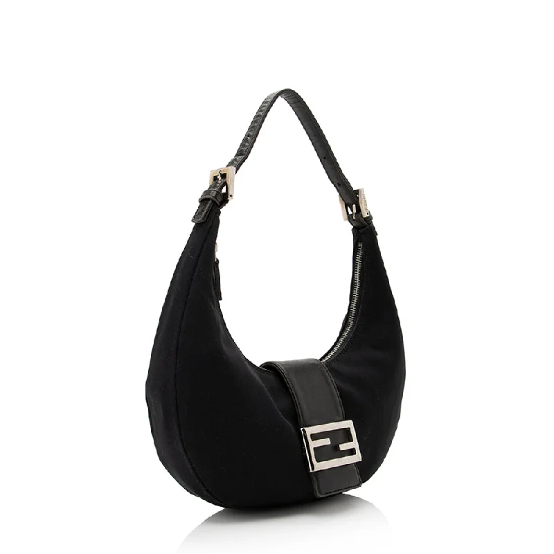 Designer bags for womenFendi Vintage Neoprene Half Moon Shoulder Bag (SHF-21980)