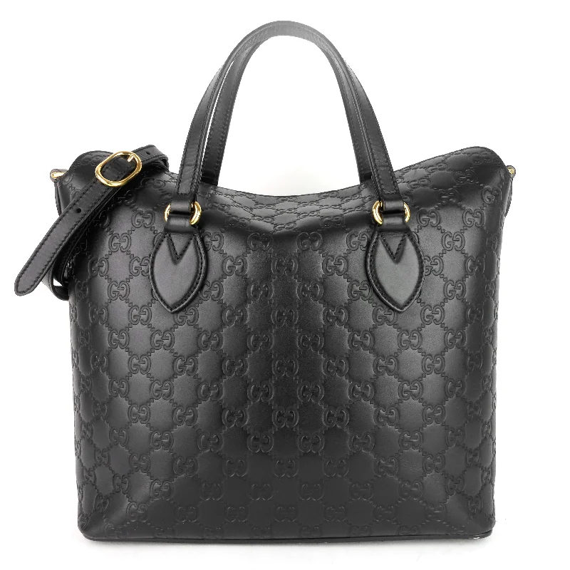 Luxury bags with chain strapsSignature Top Handle Guccissima Bag