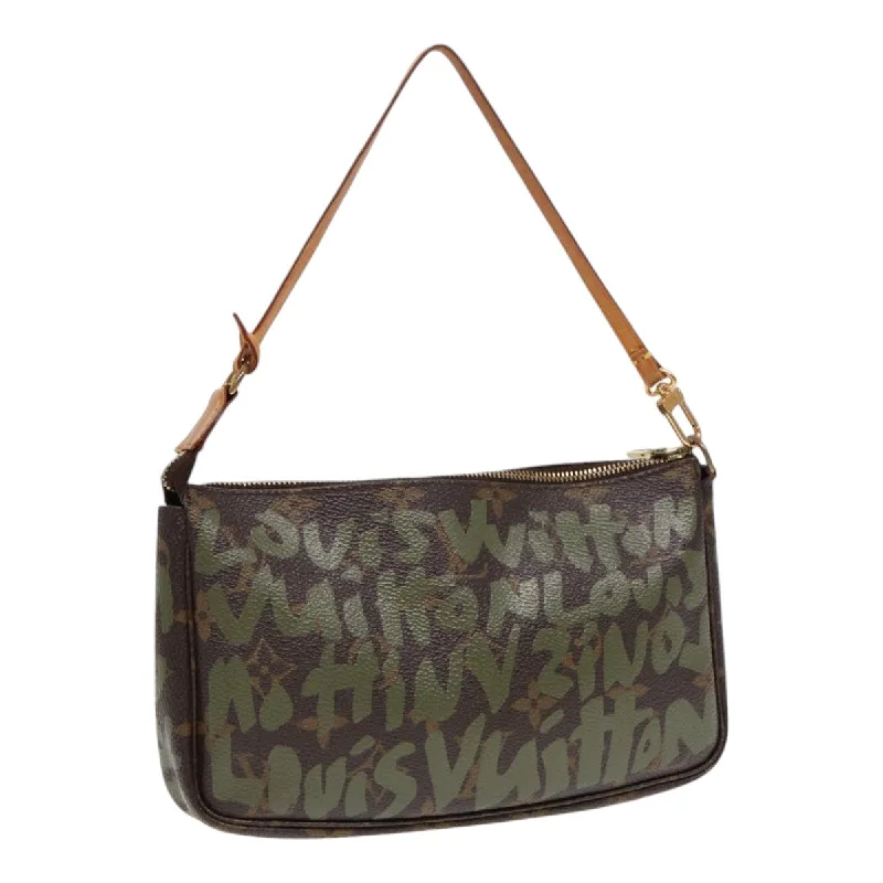 Best bags for photographersLOUIS VUITTON Monogram Graffiti Pochette Accessoires Green M92191 LV Auth 87824