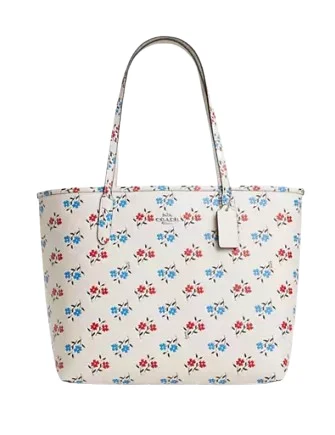 Designer bags with detachable strapsCoach City Tote Bag With Floral Print