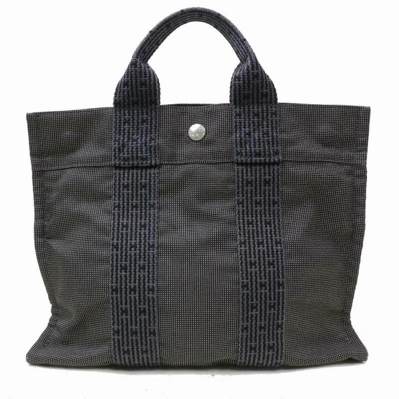 High-end designer bags for menIndistinguishable  Hermes Tote Bag Gray Canvas (SHC1-14793)