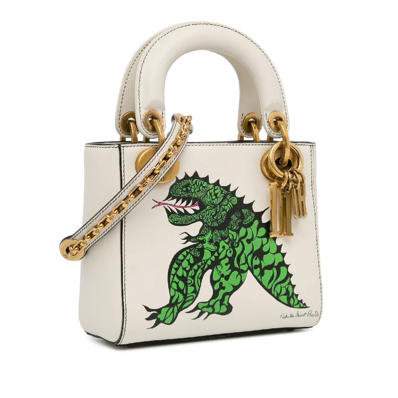 Trendy bucket bags for summerDior Limited Edition Niki De Saint Phalle Mini Dragon Calfskin Lady Dior (C3LcwE)